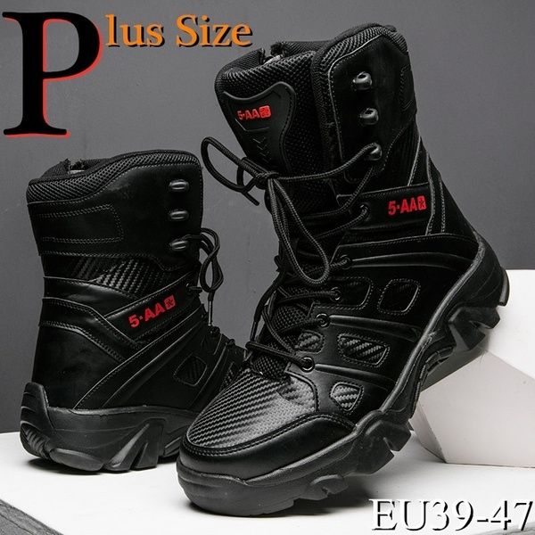 Botas militares para hombres Botas de combate Commando Botas de senderismo  a prueba de agua al aire libre Botas del desierto Tallas grandes EU39-47 |  Wish