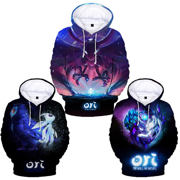 Ori and the Will of the Wisps 3D Print Hoodies Men Women Sweatshirts Ori 3D Print Sweatshirt Autumn and Winter Tops Casual Hoodie