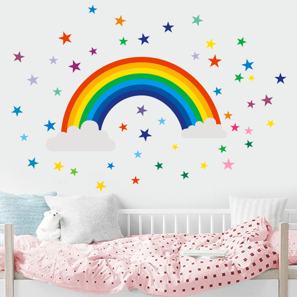 rainbow nursery wall stickers