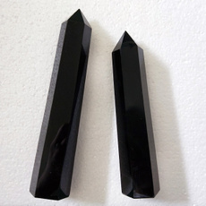 crystalpoint, quartz, obsidianwand, Home Decor