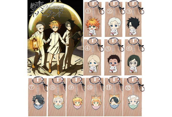 The Promised Neverland Emma Norman Ray Standing Figures Keychain Double  Sided Anime Acrylic Stand Model Plate Collection Keyring