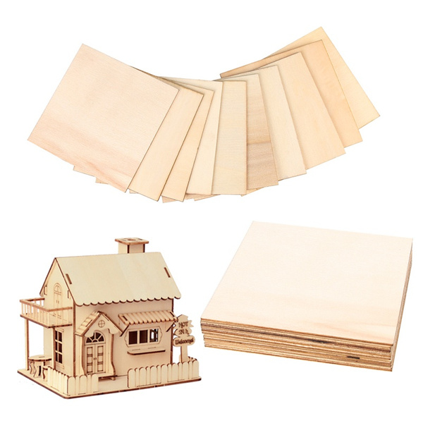 10Pcs Balsa Wood Sheets Wooden Plate 150*100*2mm For House Ship Craft Model  DIY - Price history & Review, AliExpress Seller - Met All Store