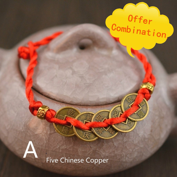 Amazon.com: Qordelia 925 Sterling Silver Chinese Feng Shui Coins Bracelet  Five Emperor Money Ancient Chinese Coins Blessings of Health Happiness  Fortune Prosperity and Success: Clothing, Shoes & Jewelry