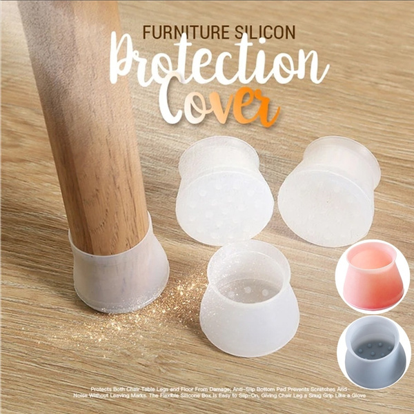 Silicone Rubber Chair Leg Caps Feet Pads Furniture Covers Floor Protector 1/4/8 