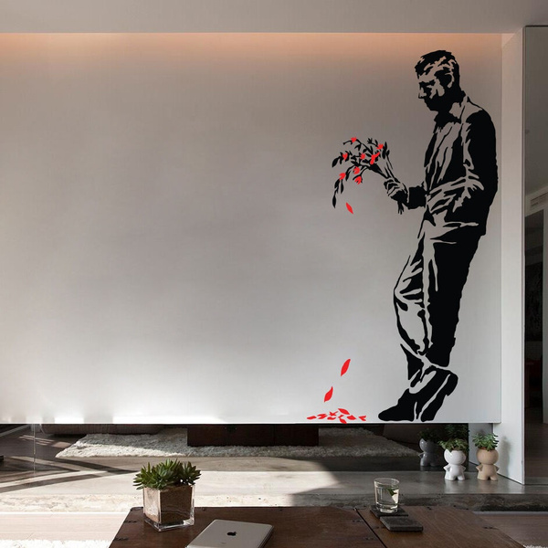 Banksy wall clearance stickers