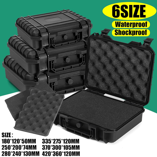 Waterproof Hard Carry Tool Case Bag Storage Box Camera Photography with Foam 