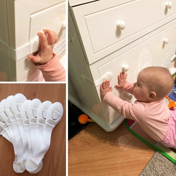 5pcs Kids Baby Safety Lock for Box Drawer Cupboard Cabinet Wardrobe Door Fridge~ 