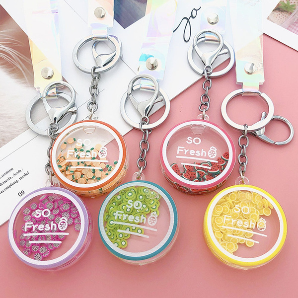 Keychain and Bag Charm - Round