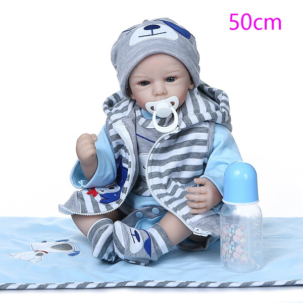 inches 50cm Reborn Baby Doll Lifelike Realistic Bonecas Bebe Doll For Kids Gift Toy Wish