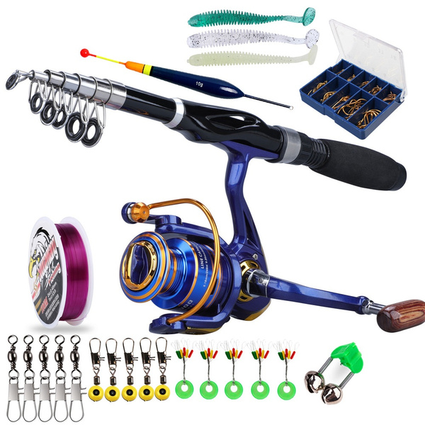 Fishing Rod Reel Combos Spinning Fishing Rods Carbon Superhard Ultra Light  Rod with Spinning Reels Fishing Tackle Set