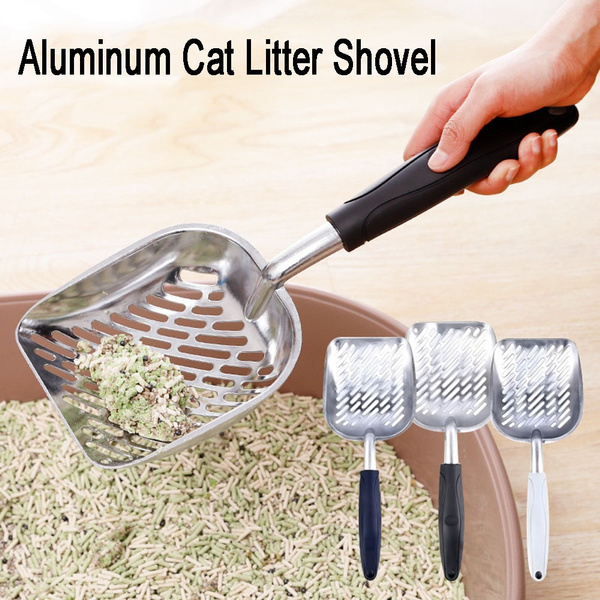 Cat Litter Scoop Big Metal Litter Scoop for Kitty Sifter with Deep Shovel and Ergonomic Handle