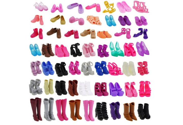 Long Boots Casual High Heels Cute Shoes Clothes For  Doll Dress Accessory#