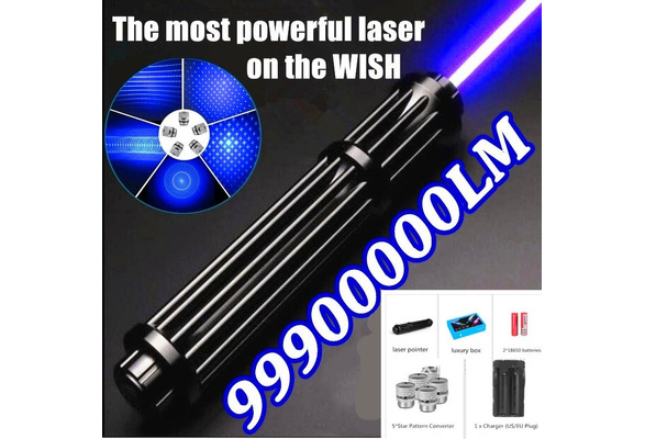 Most Powerful Military Best Promotion Powerful 10000m Blue laser pointer  laser Pen 450nm Beam 5 Star Caps Light A Hunting