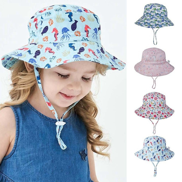 Beach Hat Kids Caps Baby Sun Hat Baby Boy Hats Toddler Hat UPF 50+ Bucket  Hat