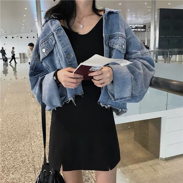 batwing denim jacket