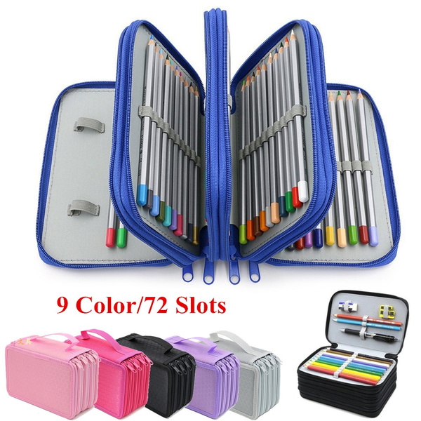 168 Slots Pencil Roll Wrap Up Pencil Pouches Holder Travel - Temu