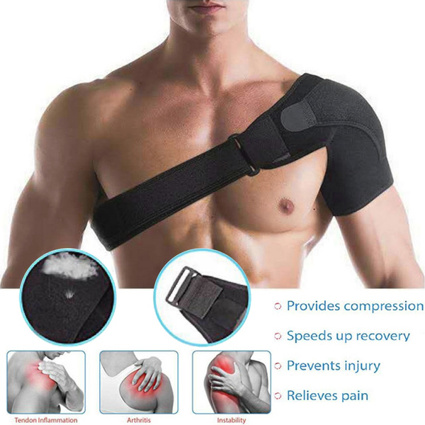 Adjustable Shoulder Support Strap Neoprene Brace Arthritis Pain Injury Therapy 