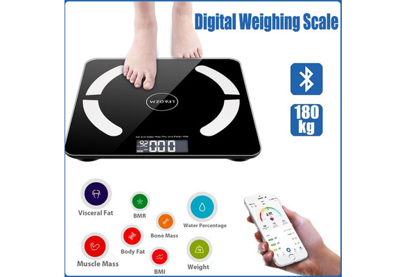 Dropship Bluetooth Smart Digital Weighing Scale Body Fat Scale OKOK App  Black to Sell Online at a Lower Price