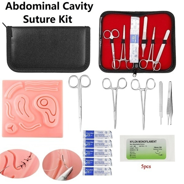 Surgical Practice Suture Instrument Kit with Wound Suture Module ...