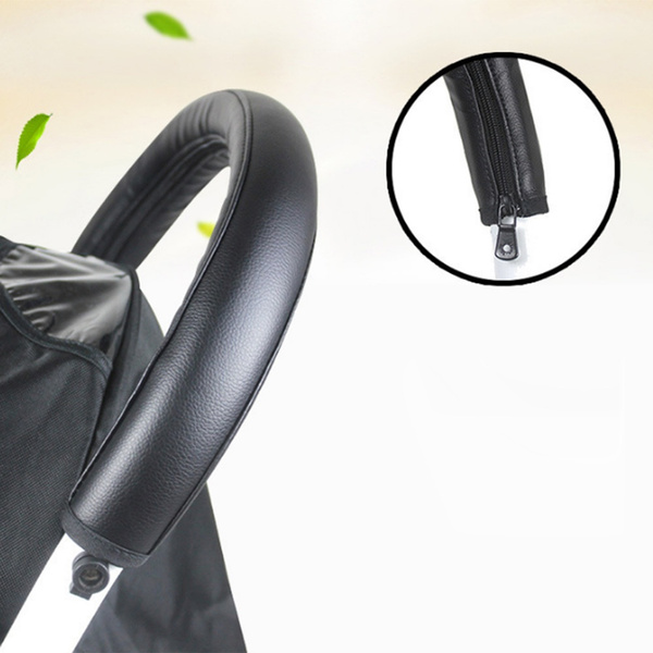 Grip Handle Artificial Leather Sleeve Cover For Bumper of Babyzen YOYO Stroller 
