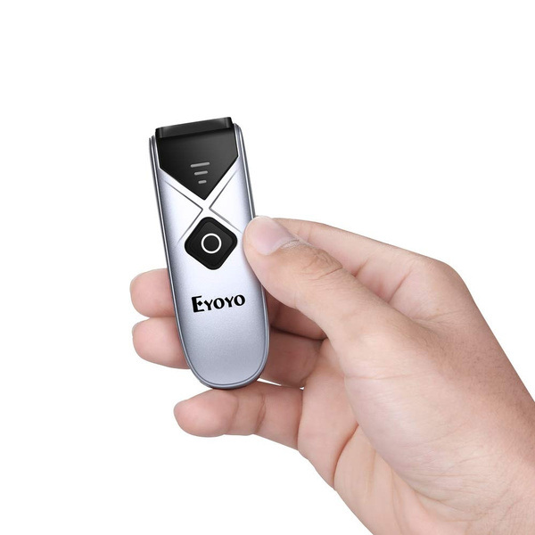 Eyoyo 2.4G Wireless & Wired & Bluetooth Barcode Scanner for Phone iPhone Tablets 