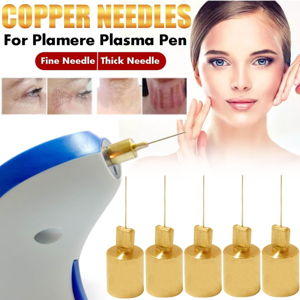 10PCS Copper Needles For Maglev Fibroblast Plasma Pen Machine Spot Mole  Removal Plasma Face Lift