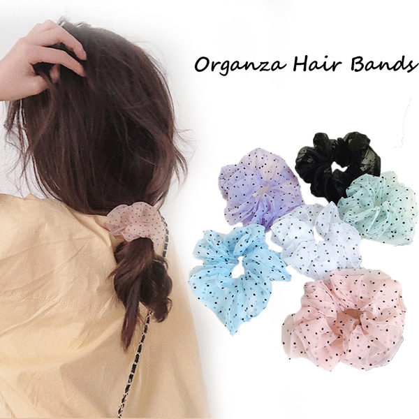 Korean Style Woman Hair Ties Hair Accessories Dots Hair Rope Scrunchies Hair  Band Rubber Band | Wish