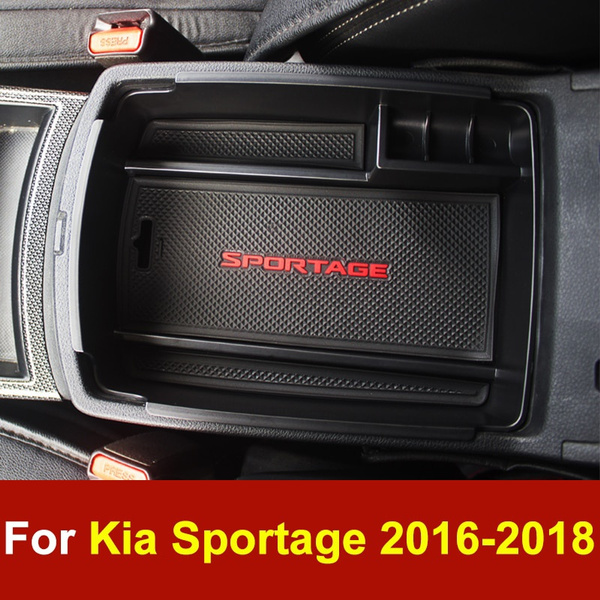 Car Center Console Organizer Tray for KIA Sportage 2018 Armrest Secondary Storage Box Container