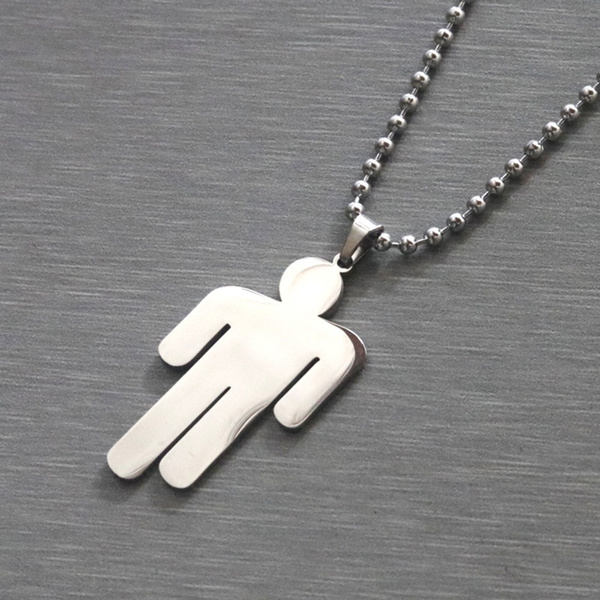 billie eilish man necklace