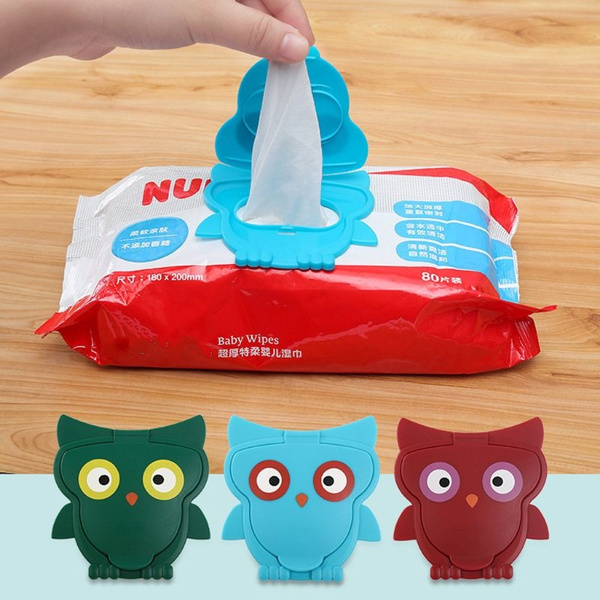 Essenc 10Pcs Reusable Baby Wipes Lid Baby Wet Wipes Cover Tissues Box Wet Paper Lid 