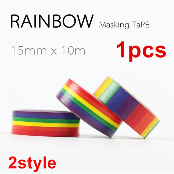 New Rainbow Washi Tape School Supplies Stationery Tape Office