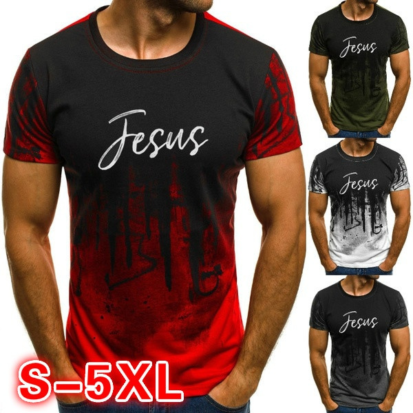 4 Colors Jesus Short-Sleeve Unisex T-Shirt 2020 Fashion Men's Casual ...