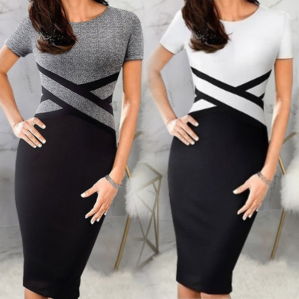 casual pencil dress
