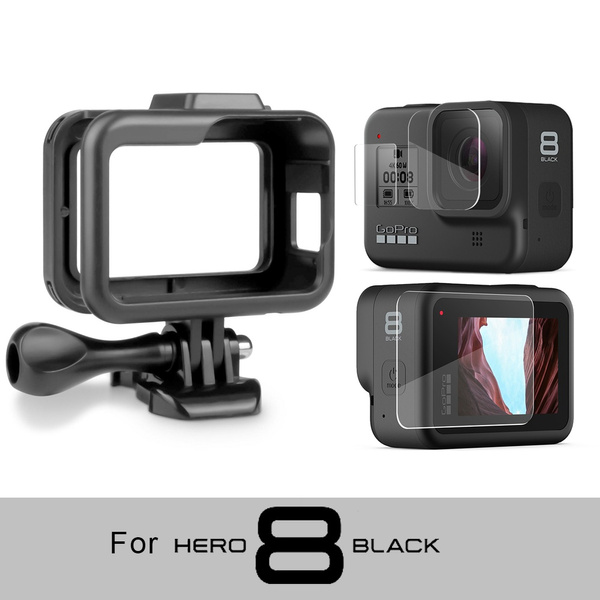 Frame Case For Gopro Hero 8 Black Screen Protector Tempered Glass Protective Lens Film Cover For Go Pro 8 Accessories Wish Frame Case For Gopro Hero 8 Black Screen Protector Tempered Glass Protective Lens Film Cover For Go Pro 8 Accessories Wish