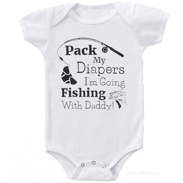Funny Fishing Dad Baby Bodysuit
