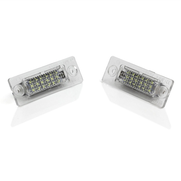 2 x LED License Number Plate Lights for VW Golf Passat Jetta ...