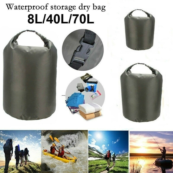 Portable 8L 40L 70L Waterproof Dry Bag Sack Storage Pouch Bag for Camping Hiking Trekking Boating Use 