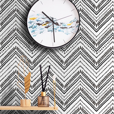 geometricpatternsticker, stripedwallpaper, blackandwhitestriped, Shelf