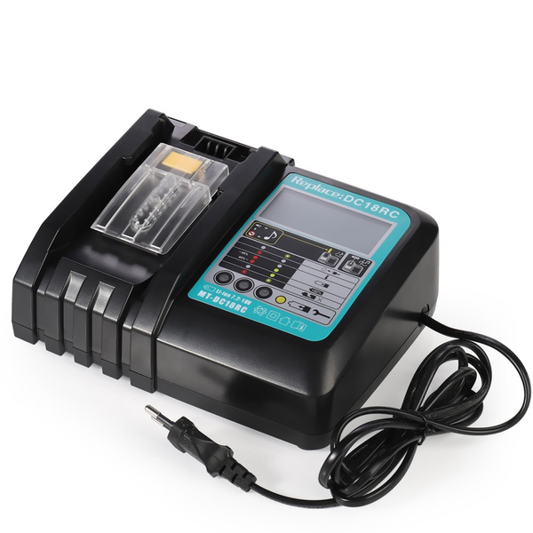 Dc18rct Li Ion Battery Charger 3a Charging Current For Makita 14 4v 18v Bl1830 Bl1430 Dc18rc Dc18ra Power Tool Wish