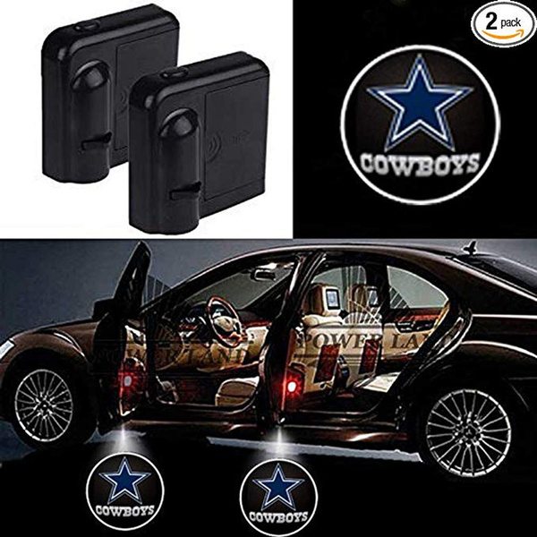 For Dallas Cowboys Car Door Led Welcome Laser Projector Car Door Courtesy Light Suitable for all vehicles. 