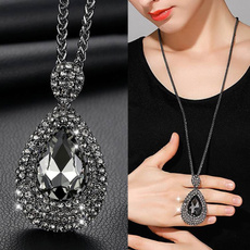 Gray, Fashion necklaces, Jewelry, Chain
