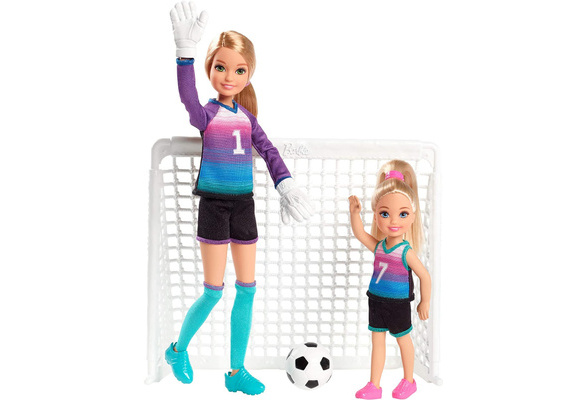 Barbie Team Stacie Doll & Chelsea Doll Soccer Playset | Wish