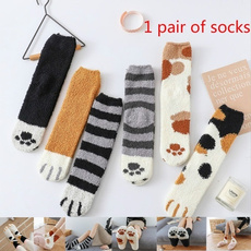 Cotton Socks, Winter, Socks, Cats