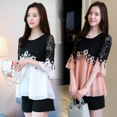 blouse, Summer, Plus Size, Lace