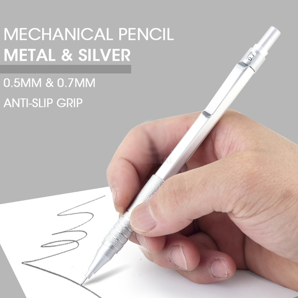 0.5mm Metal Mechanical Automatic Pencil For School Writing Drawing Supplies##