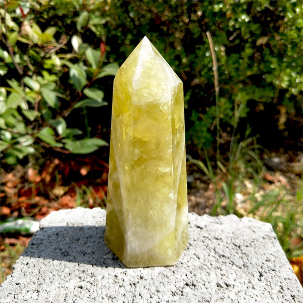 Hot Sale Natural High Quality Citrine Crystal Tower Healing Stones Yellow Quartz Point For Home Decor Wish