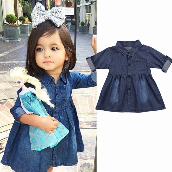 Toddler Girl Summer Dresses Jeans Denim | Summer Sundress Girls Denim -  Infant - Aliexpress