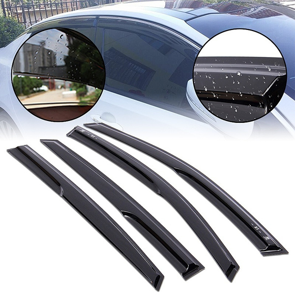 4PCS Window Visors Window Sun Vent Visor Deflector Rain Guard For KIA