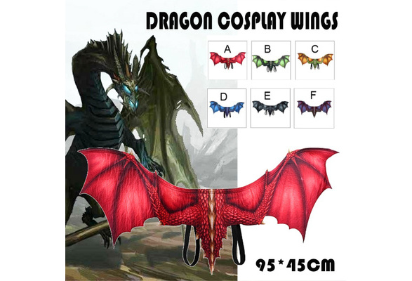 3D Halloween Cosplay Dragon Wing Decor Suit Mardi Gras Party Dinosaurio Costume