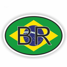 Brazil, Car Sticker, luggagesticker, bicyclesticker